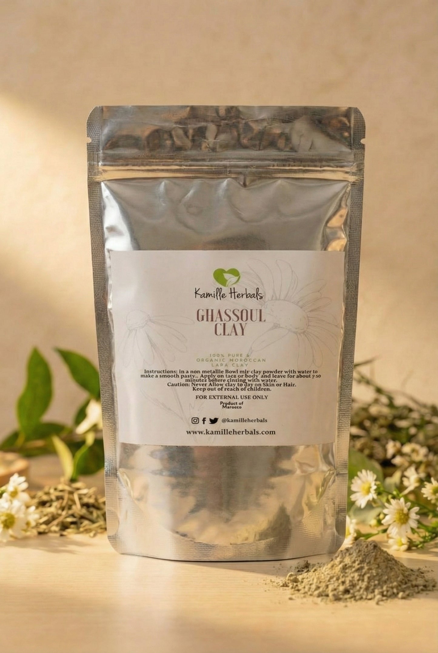 Ghassoul (Rhassoul) Clay Moroccan Lava Clay Bundle 60g