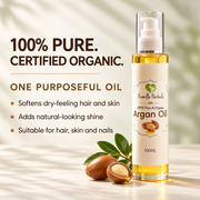 Benefits of Kamille Herbals 100% Pure Organic Argan Oil for hair skin and nails